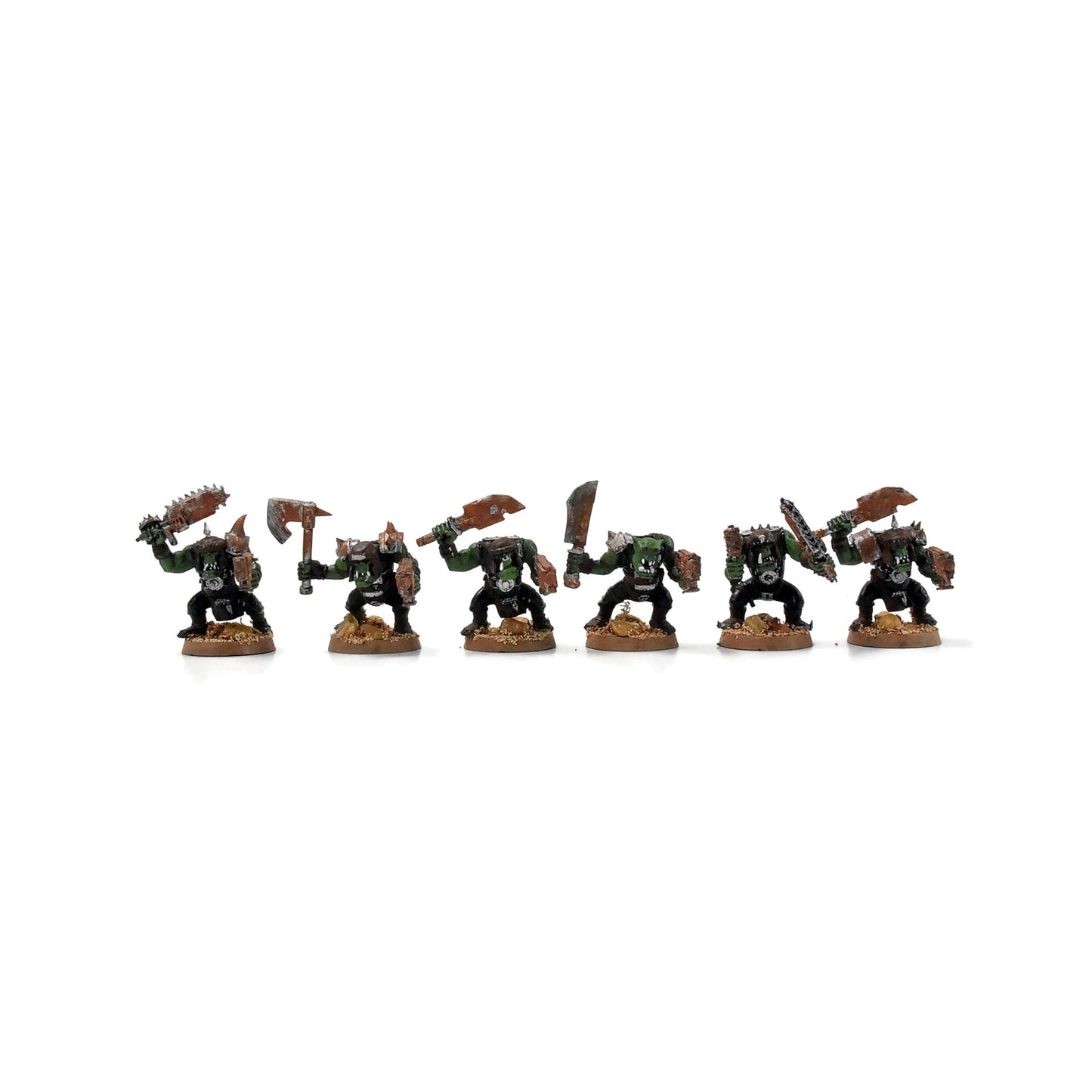 ORKS 10 Ork Boyz With Nob #10 WELL PAINTED 40K
