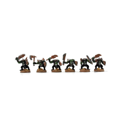 ORKS 10 Ork Boyz With Nob #10 WELL PAINTED 40K