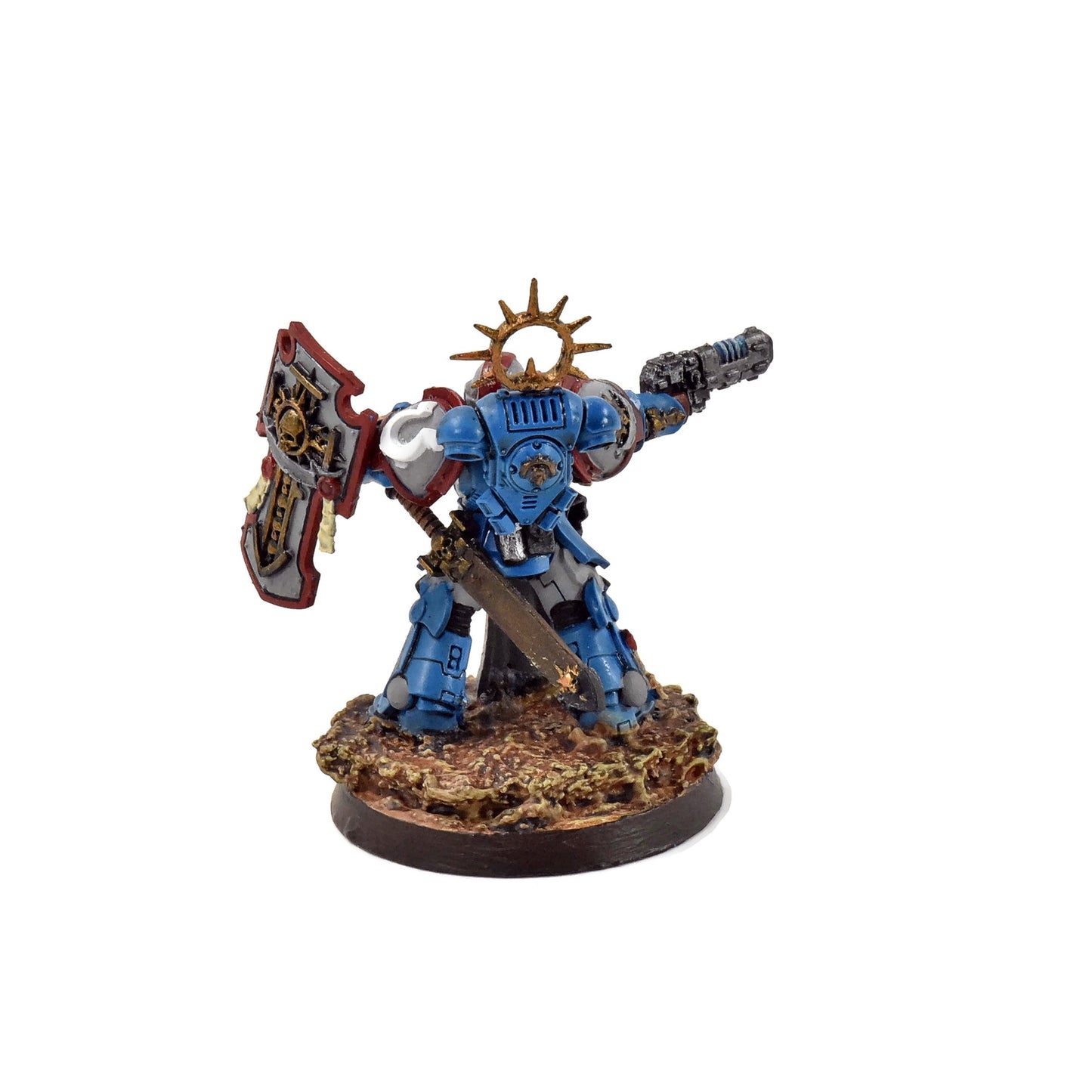 SPACE MARINES Primaris Captain indomitus #1 WELL PAINTED 40K Lieutenant
