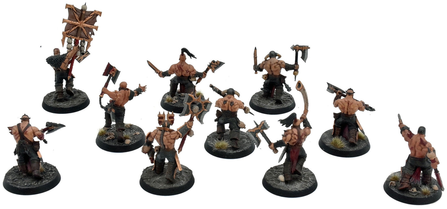 BLADES OF KHORNE 10 Bloodreavers #5 Warhammer Sigmar WELL PAINTED