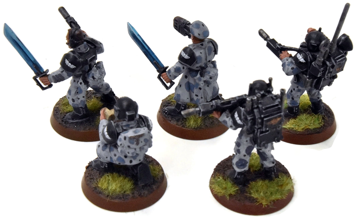 ASTRA MILITARIUM 5 Cadian Command Squads #4 WELL-PAINTED Warhammer 40K
