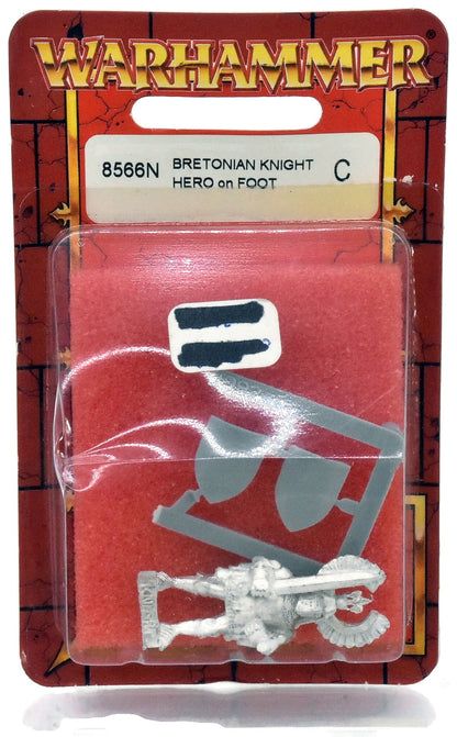 BRETONNIA Knight Hero On Foot #1 METAL Warhammer Fantasy Blister