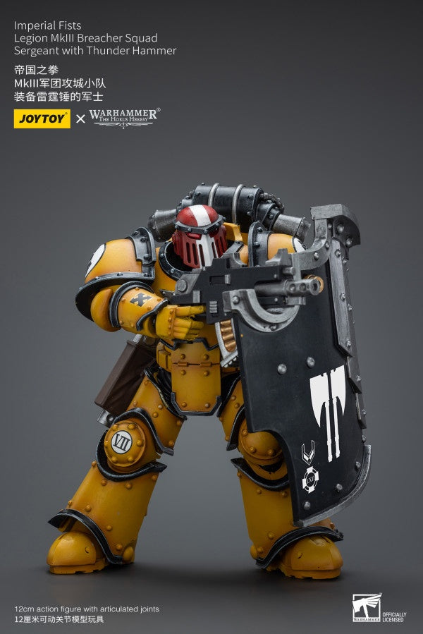 Legion MkIII Breacher Squad Sergeant with Thunder Hammer Imperial Fists Joy Toy
