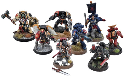 SPACE MARINES 8 Loose Models #1 WELL PAINTED Warhammer 40K