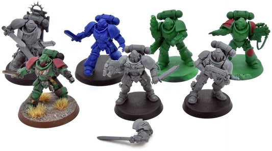 SPACE MARINES 7 Loose Models #1 Warhammer 40K lieutenant