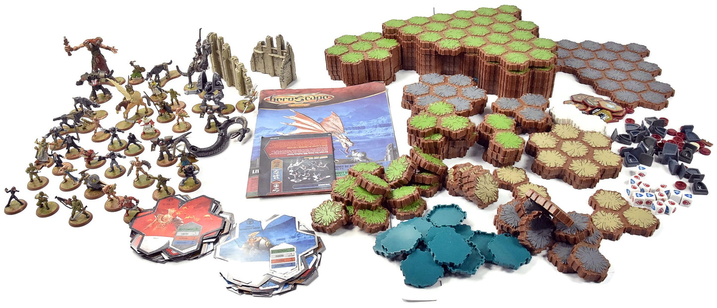 HEROSCAPE Miniatures,Terrains, Tokens, Dice