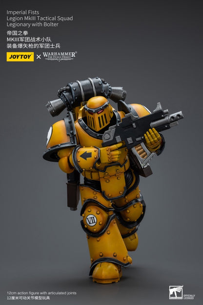 Legion MkIII Tactical Squad Legionary with Bolter Imperial Fists Joy Toy