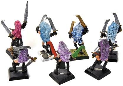 DARK ELVES 7 Marauder Witch Elves #1 CLASSIC METAL Warhammer Fantasy