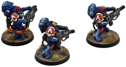 SPACE MARINES 3 Primaris Eradicators #2 WELL PAINTED Warhammer 40K