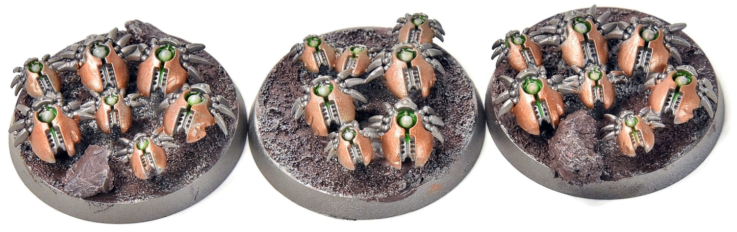 NECRONS 3 Canoptek Scarab Swarms #3 WELL PAINTED Warhammer 40K