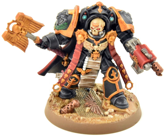 SPACE MARINES Terminator Chaplain Tarentus#1 Black Templars PRO PAINTED