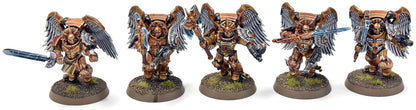 BLOOD ANGELS 5 Sanguinary Guards #7 Magnetized PRO PAINTED Warhammer 40K