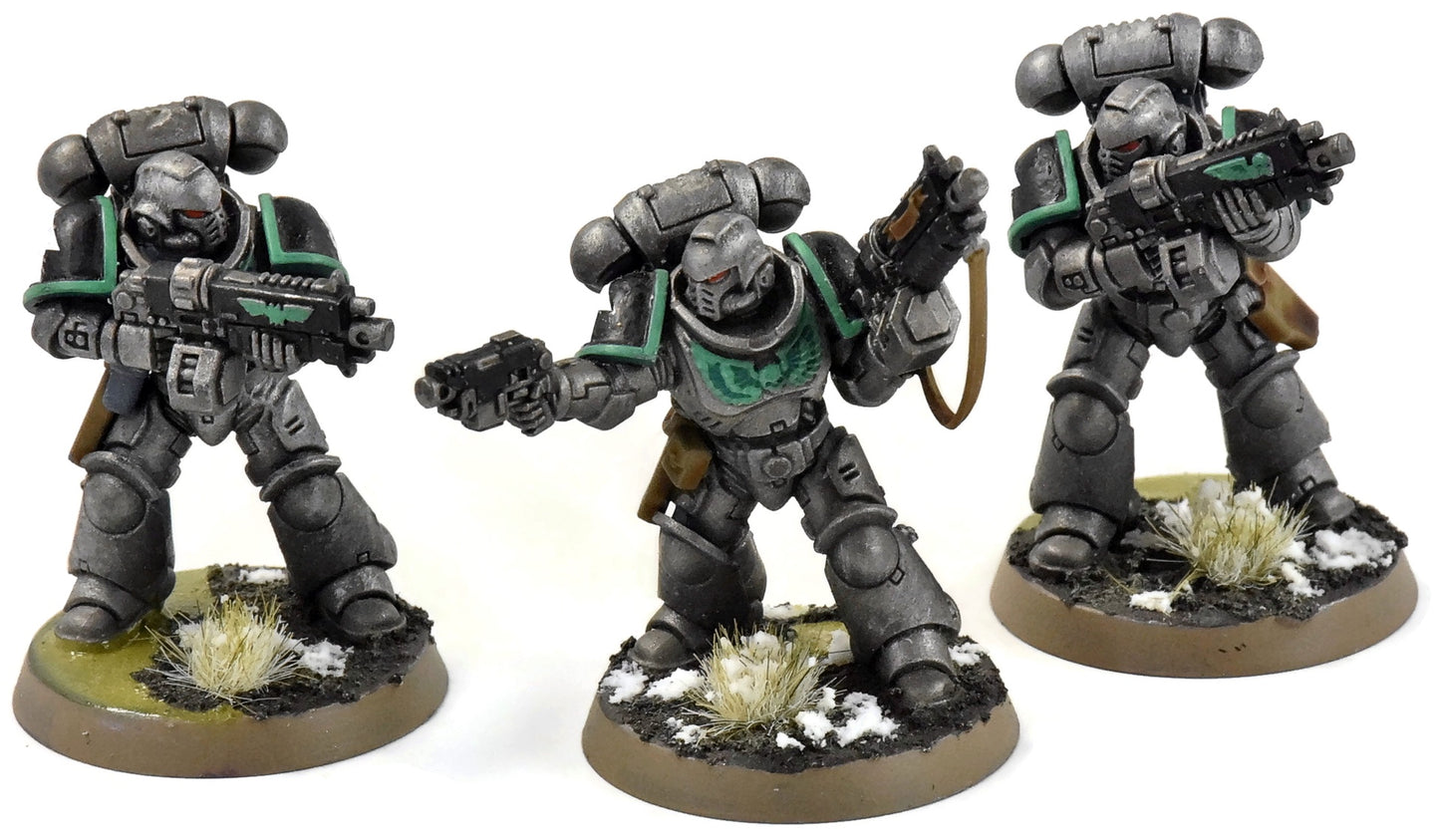 SPACE MARINES 3 Primaris Intercessors #1 WELL PAINTED Warhammer 40K