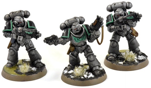 SPACE MARINES 3 Primaris Intercessors #1 WELL PAINTED Warhammer 40K