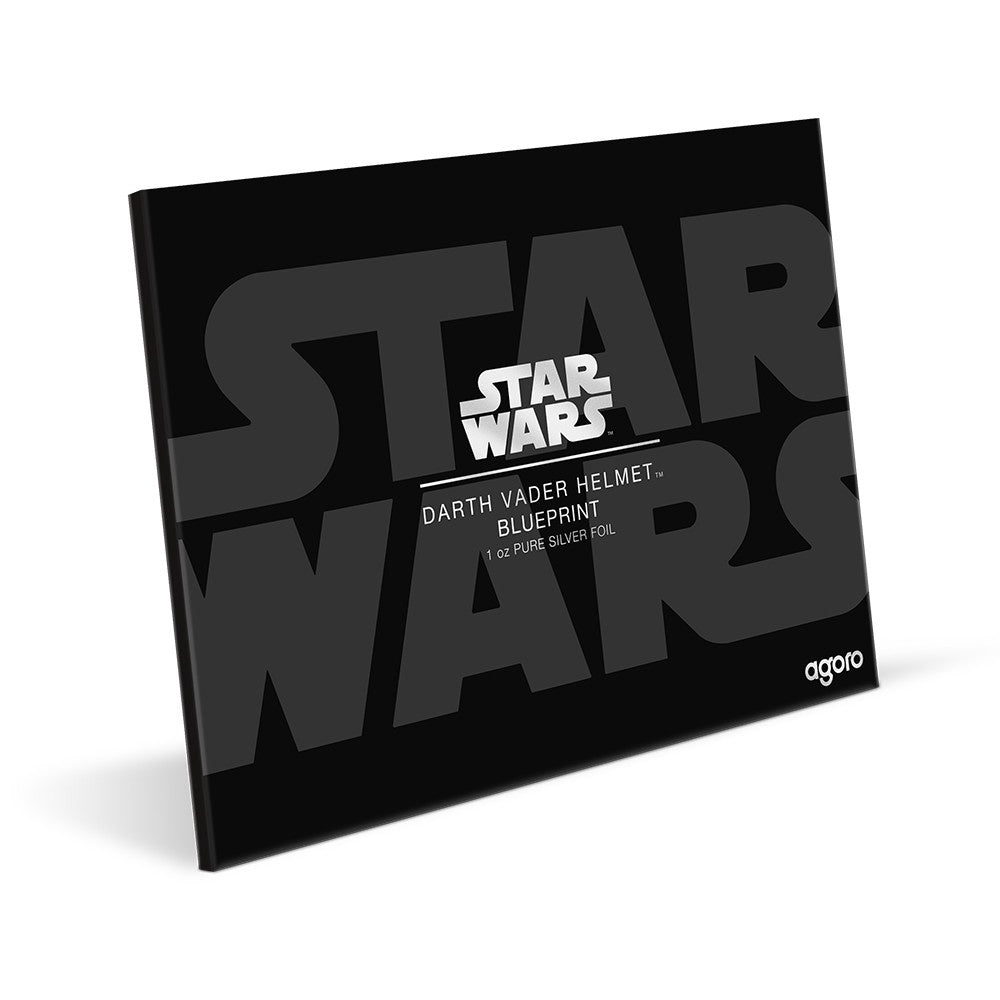 Star Wars™ Darth Vader Helmet™ Blueprint Foil 1oz Silver Collectible Foil