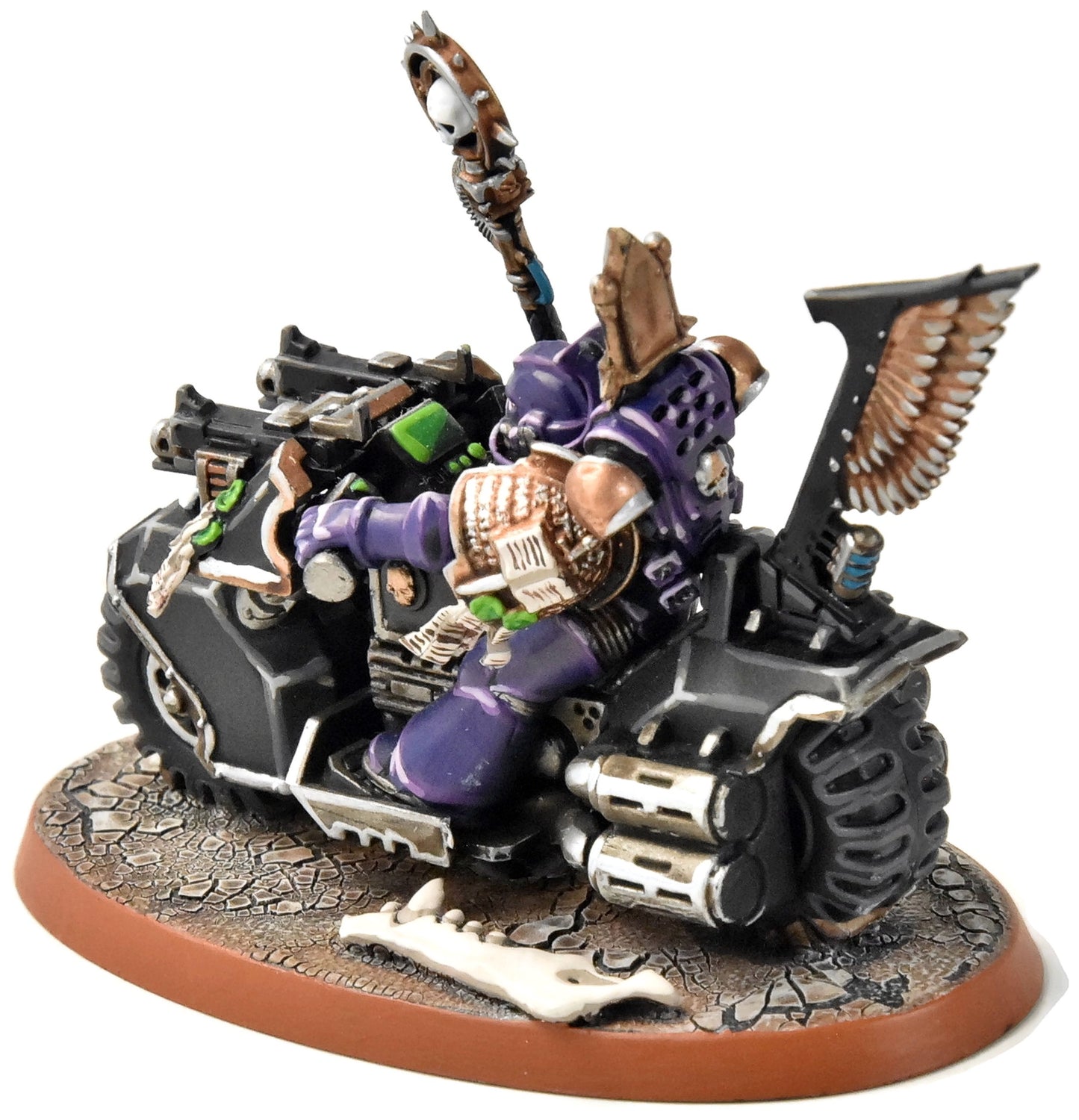 Space Marines Librarian à vélo n° 1, peinture professionnelle, Warhammer 40K