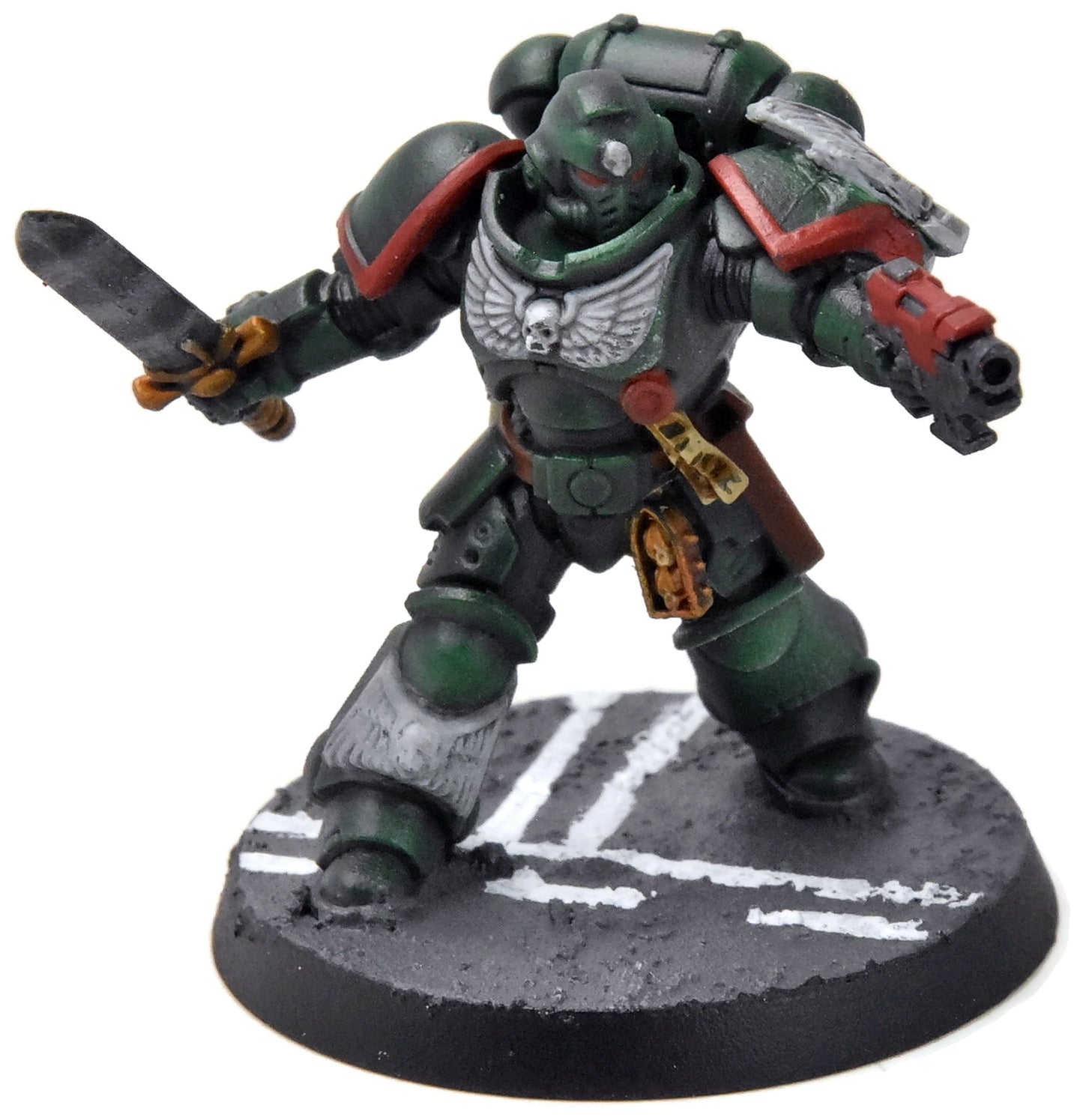 DARK ANGELS Primaris Lieutenant #1 WELL PAINTED Warhammer 40K
