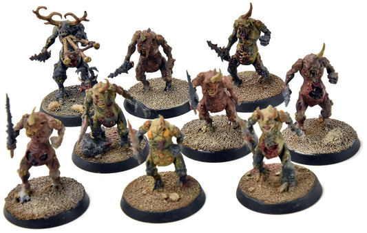 MAGGOTKIN OF NURGLE 9 Plaguebearers #1 WELL PAINTED Sigmar