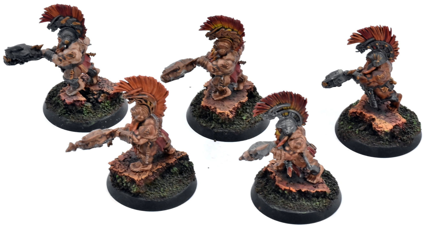 FYRESLAYERS 5 Auric Hearthguard #3 WELL PAINTED Warhammer Sigmar 6694