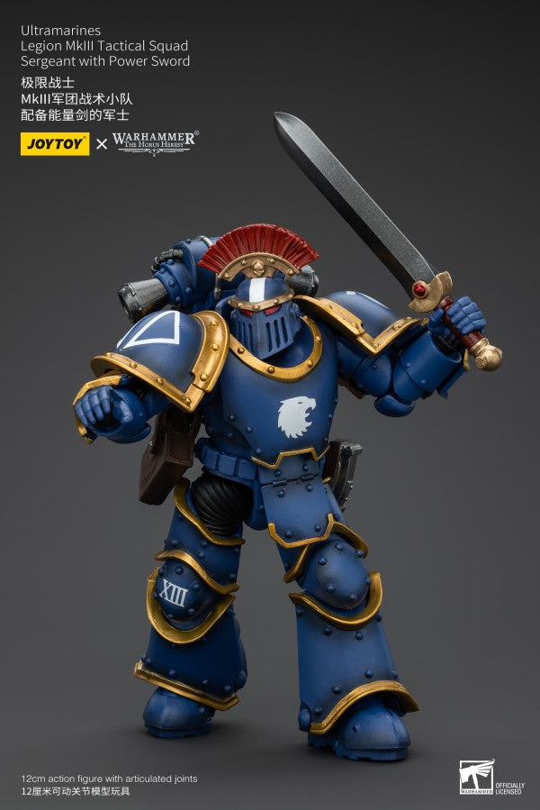 Legion MKIII Tactical Squad Sergeant with Power Sword Ultramarines Joy Toy