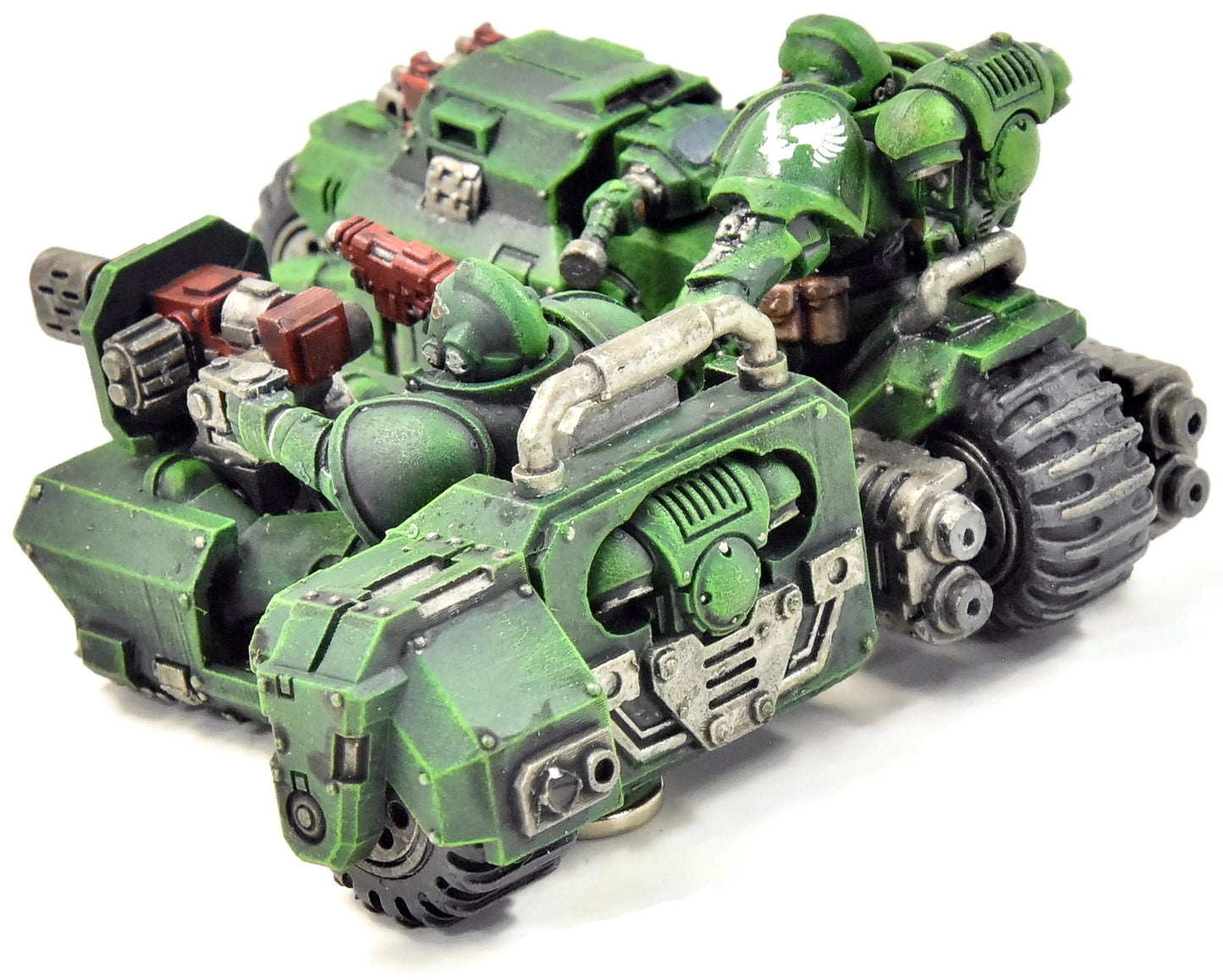 Moto d'attaque Dark Angels n°4, peinture de qualité, Warhammer 40K