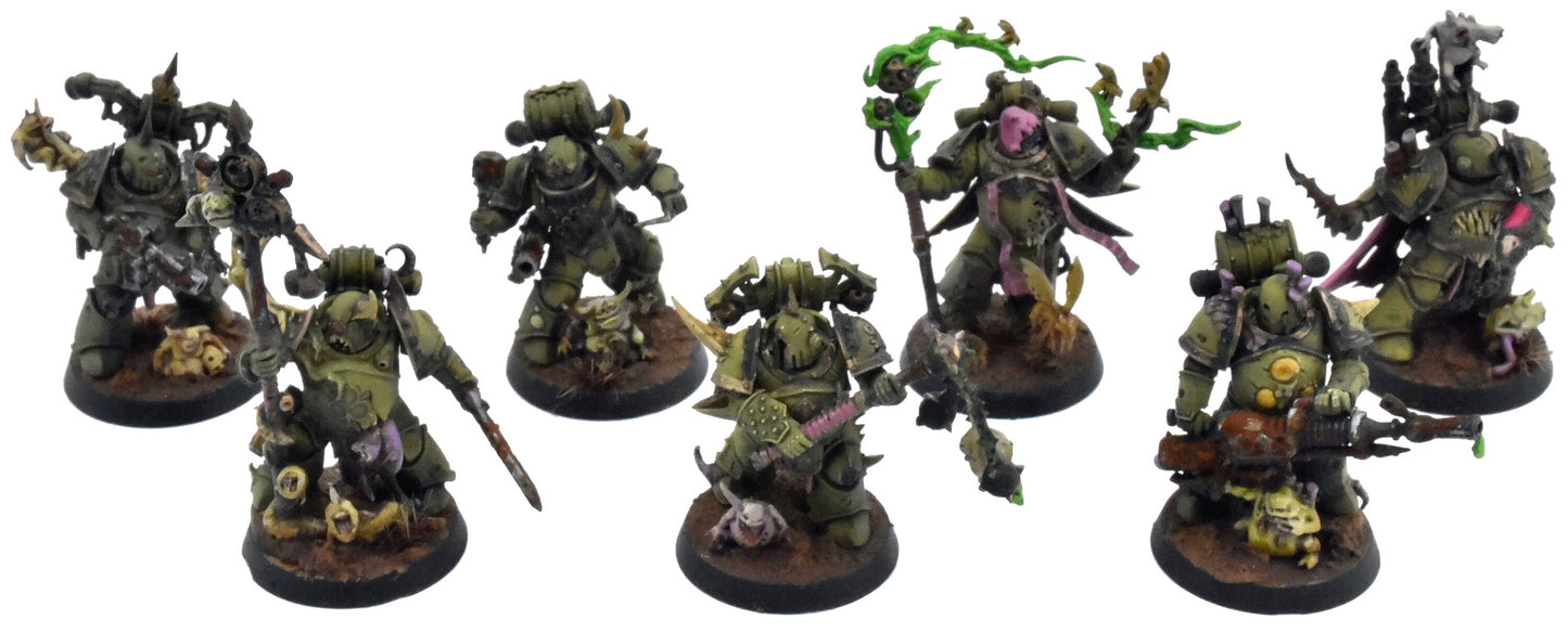 KILL TEAM 7 Plague Marines Kill Team #1 PRO PAINTED Warhammer 40K