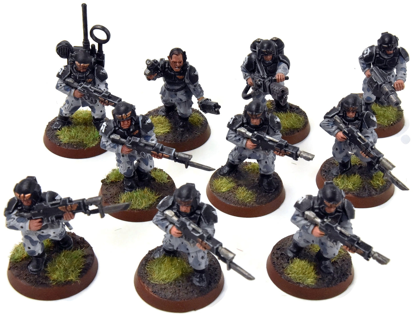 ASTRA MILITARIUM 10 Cadian Shock Troops #14 WELL-PAINTED Warhammer 40K