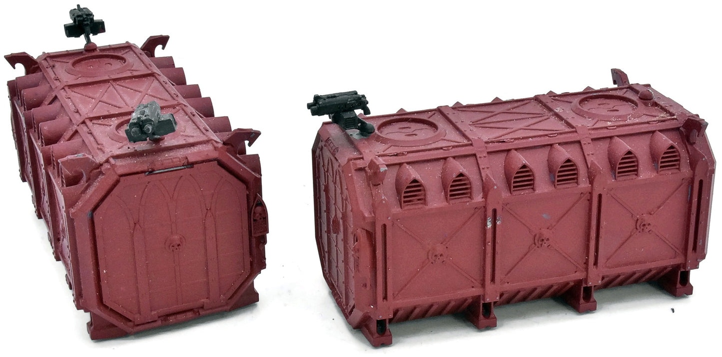SCENERY & TERRAIN 2 Armoured Containers #1 Warhammer 40K
