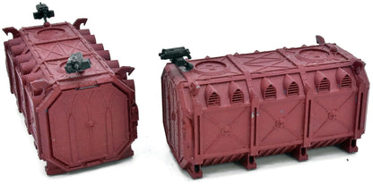 SCENERY & TERRAIN 2 Armoured Containers #1 Warhammer 40K