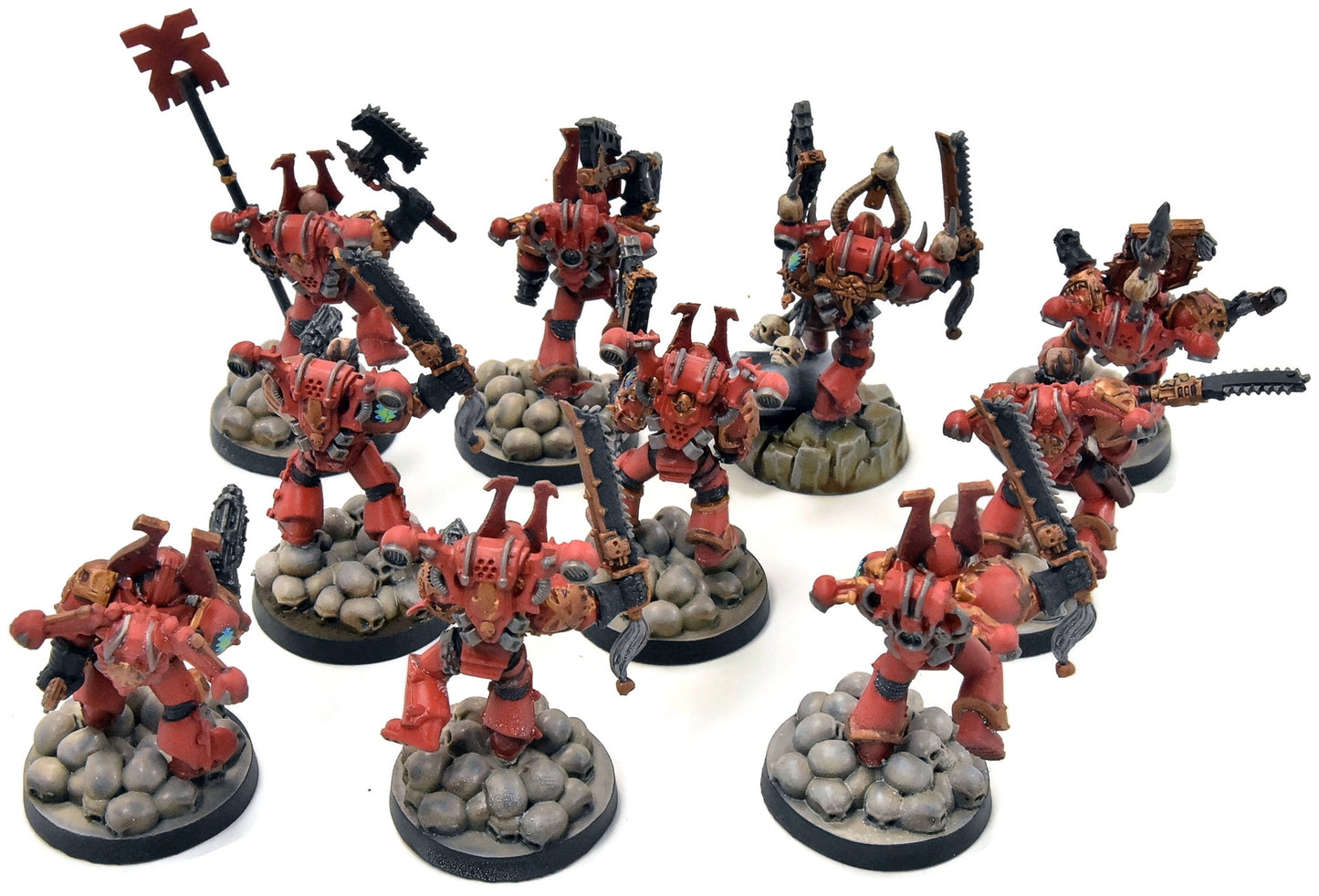 CHAOS SPACE MARINES 10 Khorne Berzerkers OOP #5 Warhammer 40K World Eaters