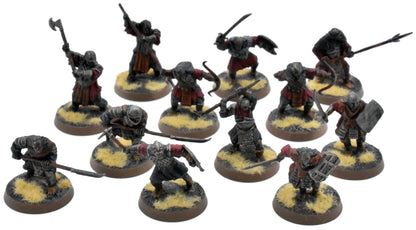 LOTR 12 Mordor Orcs #2 WELL PAINTED Middle Earth Strategy Battle Game