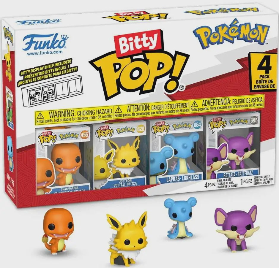 Funko Pokemon Bitty POP! Charmander Vinyl Mini Figure 4-Pack