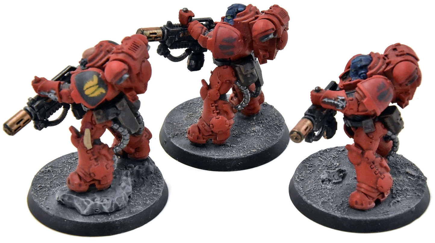 BLOOD ANGELS 3 Eradicators #2 WELL PAINTED Warhammer 40K