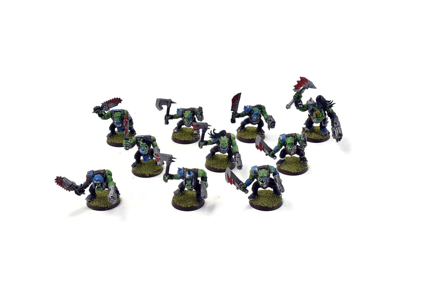 ORKS 10 Orks Boyz #1 WELL PAINTED 40K