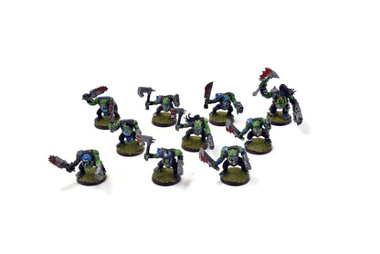 ORKS 10 Orks Boyz #1 WELL PAINTED 40K