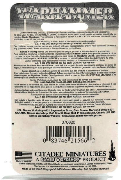 BRETONNIA Grail Knight Champion #1 METAL Warhammer Fantasy Blister 8566K