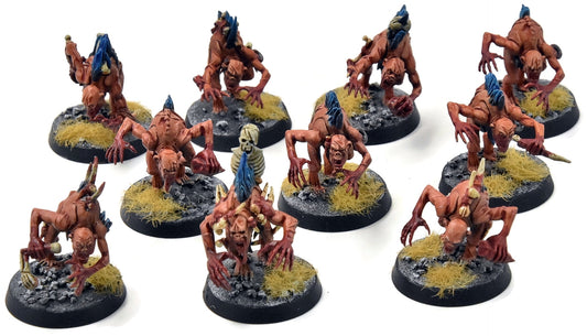 FLESH-EATER COURTS 10 Crypt Ghouls #3 WELL PAINTED Sigmar 7028