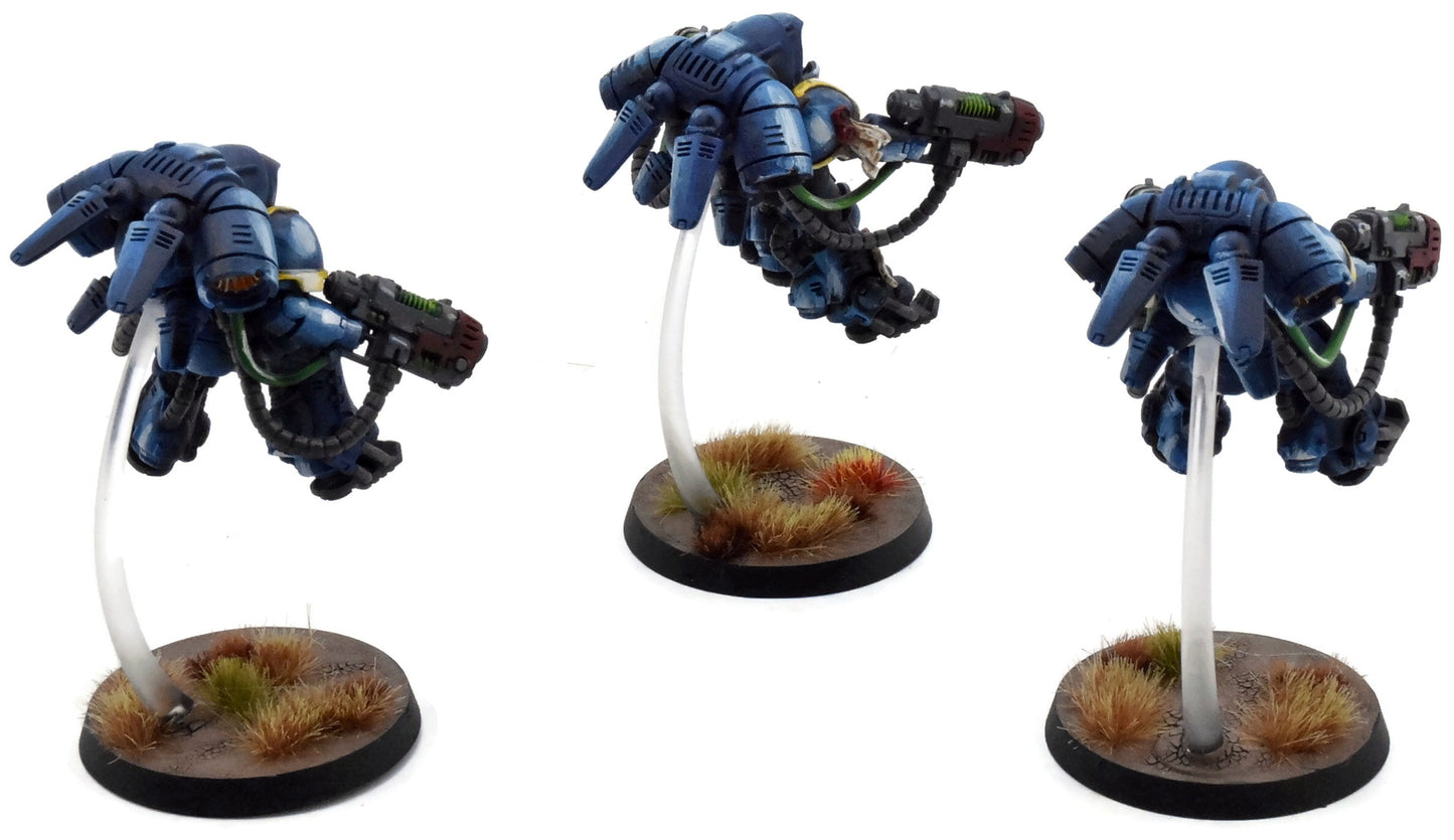 SPACE MARINES 3 Primaris Inceptors #1 WELL PAINTED Warhammer 40K