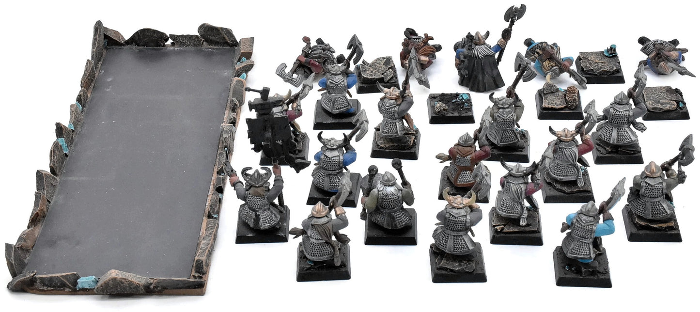DWARFS 20 Dwarf Warriors With 2 Handed Axes #2 Warhammer Fantasy