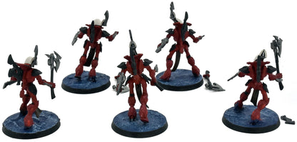 Aeldari 5 Wraithblades #1 WELL PAINTED Warhammer 40K