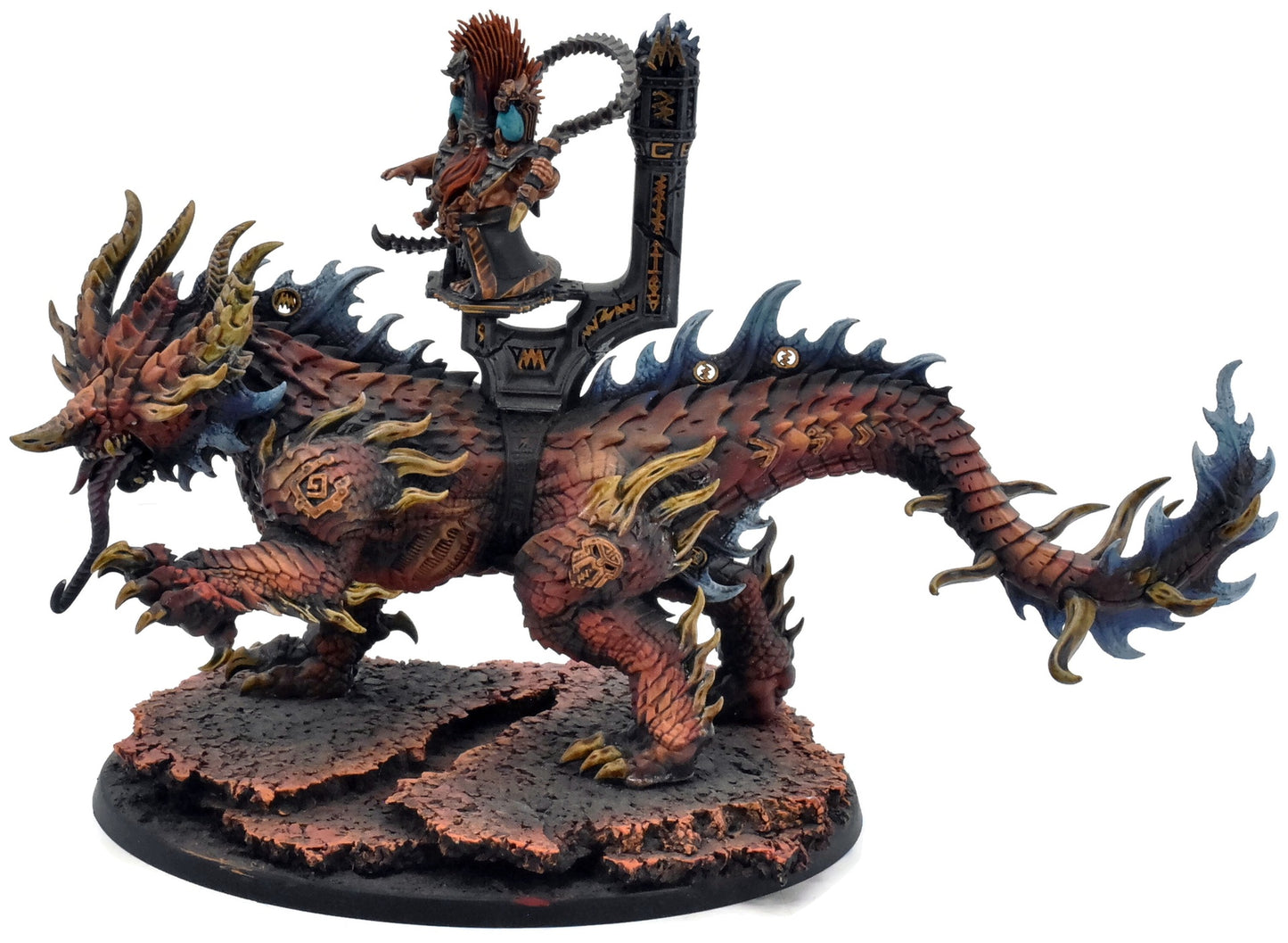 FYRESLAYERS Magmadroth #1 WELL PAINTED Warhammer Sigmar Converted