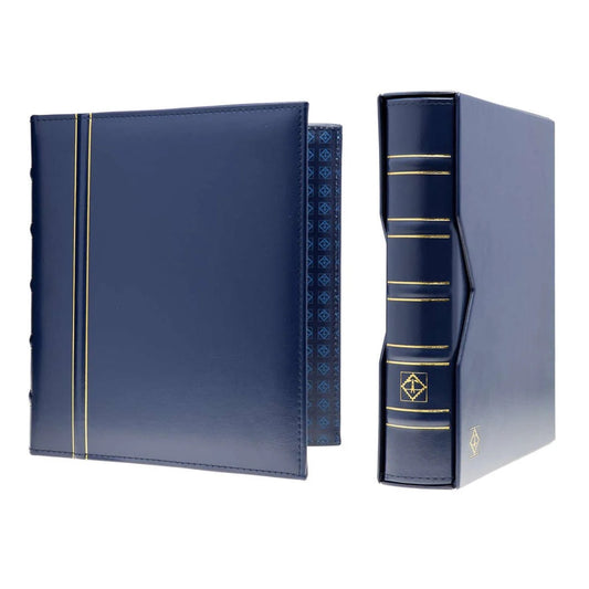 Ringbinder Optima In Classic Design Incl. Slipcase Blue