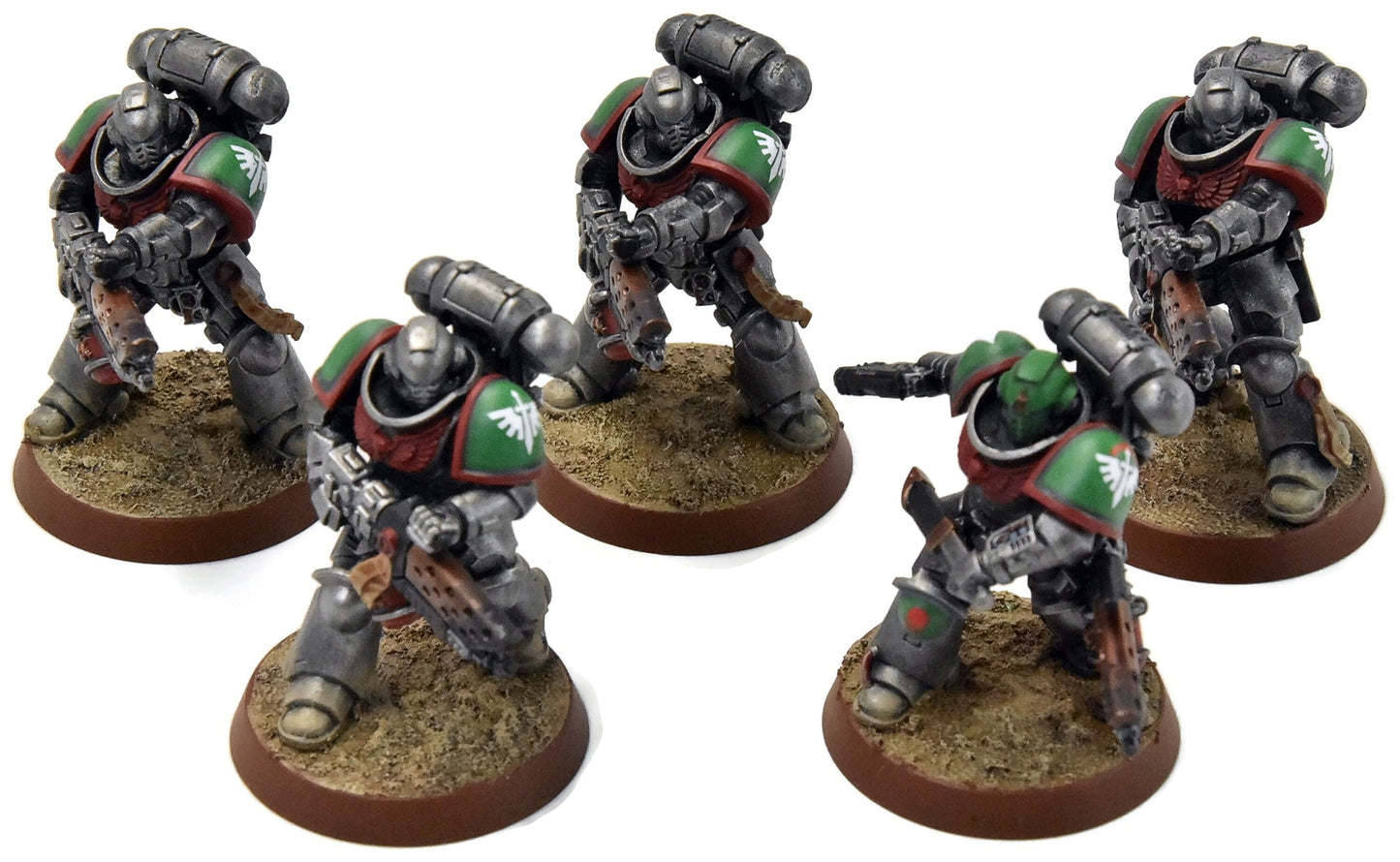 DARK ANGELS 5 Infernus Marines #1 PRO PAINTED Warhammer 40K