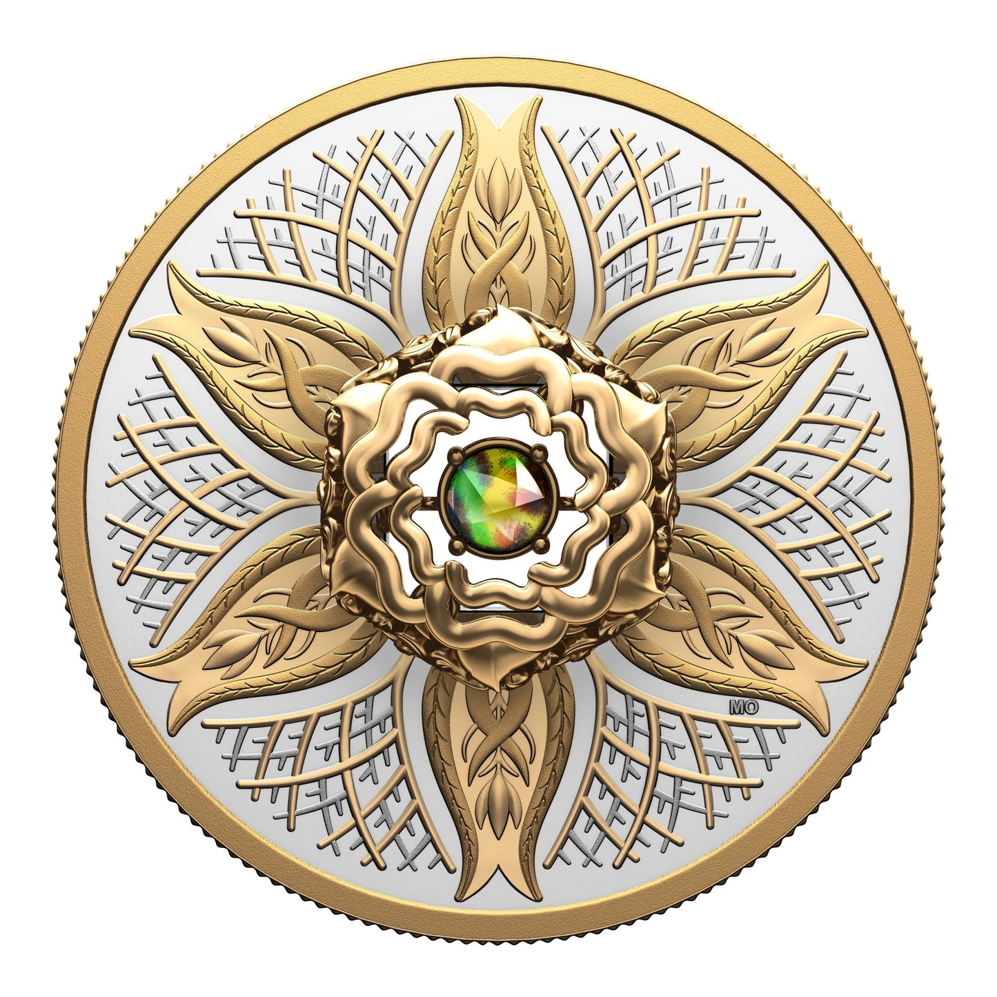 Dancing Ammolite: Elements of Nature - Earth – Fine Silver Coin (249159)