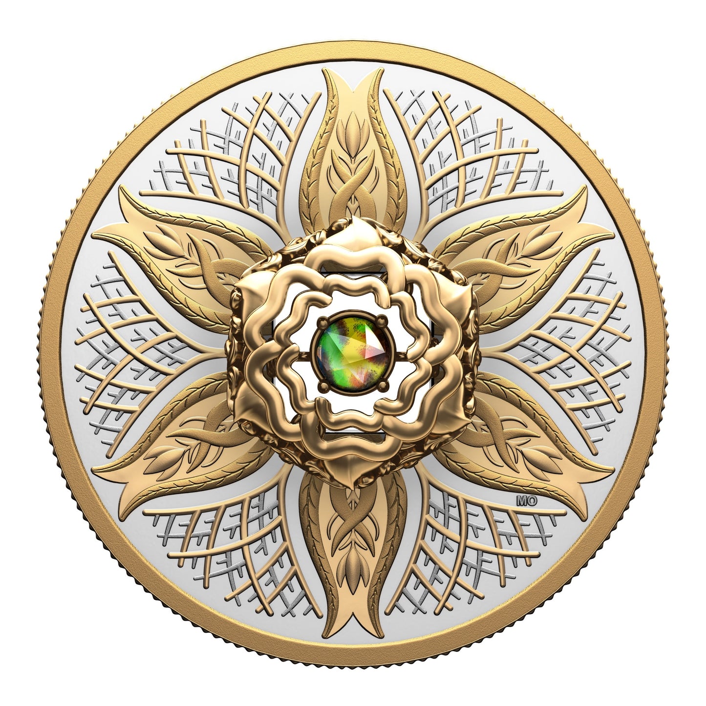 Dancing Ammolite: Elements of Nature - Earth – Fine Silver Coin (249159)