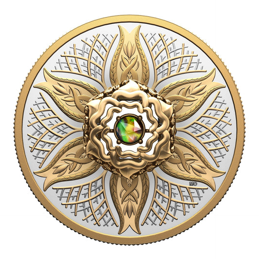 Dancing Ammolite: Elements of Nature - Earth – Fine Silver Coin