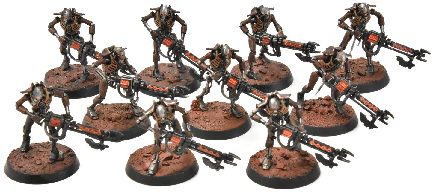 NECRONS 10 Necron Warriors #3 WELL PAINTED Warhammer 40K