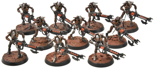 NECRONS 10 Necron Warriors #3 WELL PAINTED Warhammer 40K