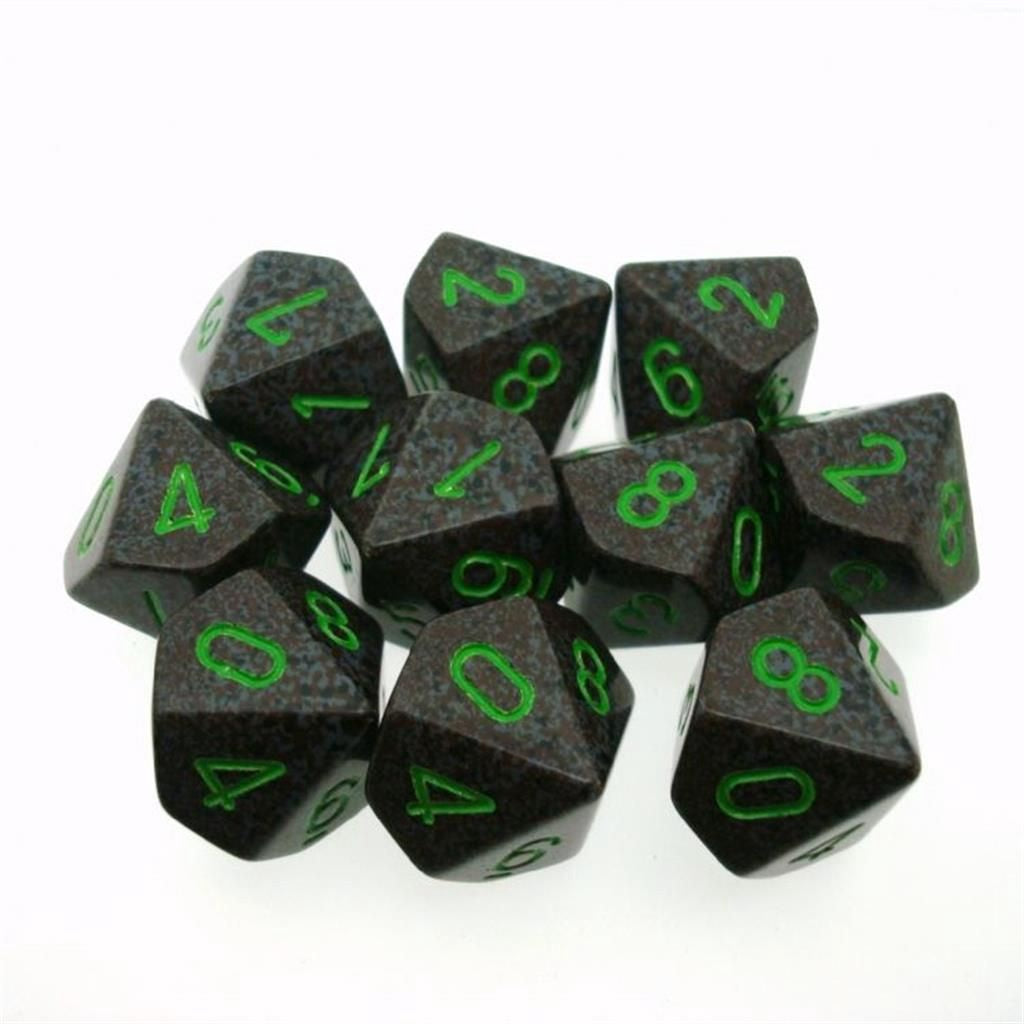 Speckled 10 * D10 Earth Chessex Dice (CHX25110)
