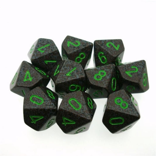 Speckled 10 * D10 Earth Chessex Dice (CHX25110)